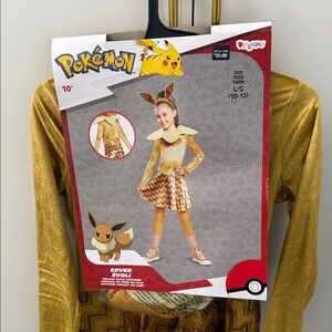 Pokemon Eevee Kids Costume - Gold and Brown size L (10-12)